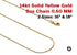 14KT Yellow Gold Shiny Classic Box Chain with lobster clasp, 1.0 mm, (5-14KT-Box)